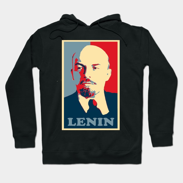 lenin, Obama Hope Poster Hoodie by hottehue